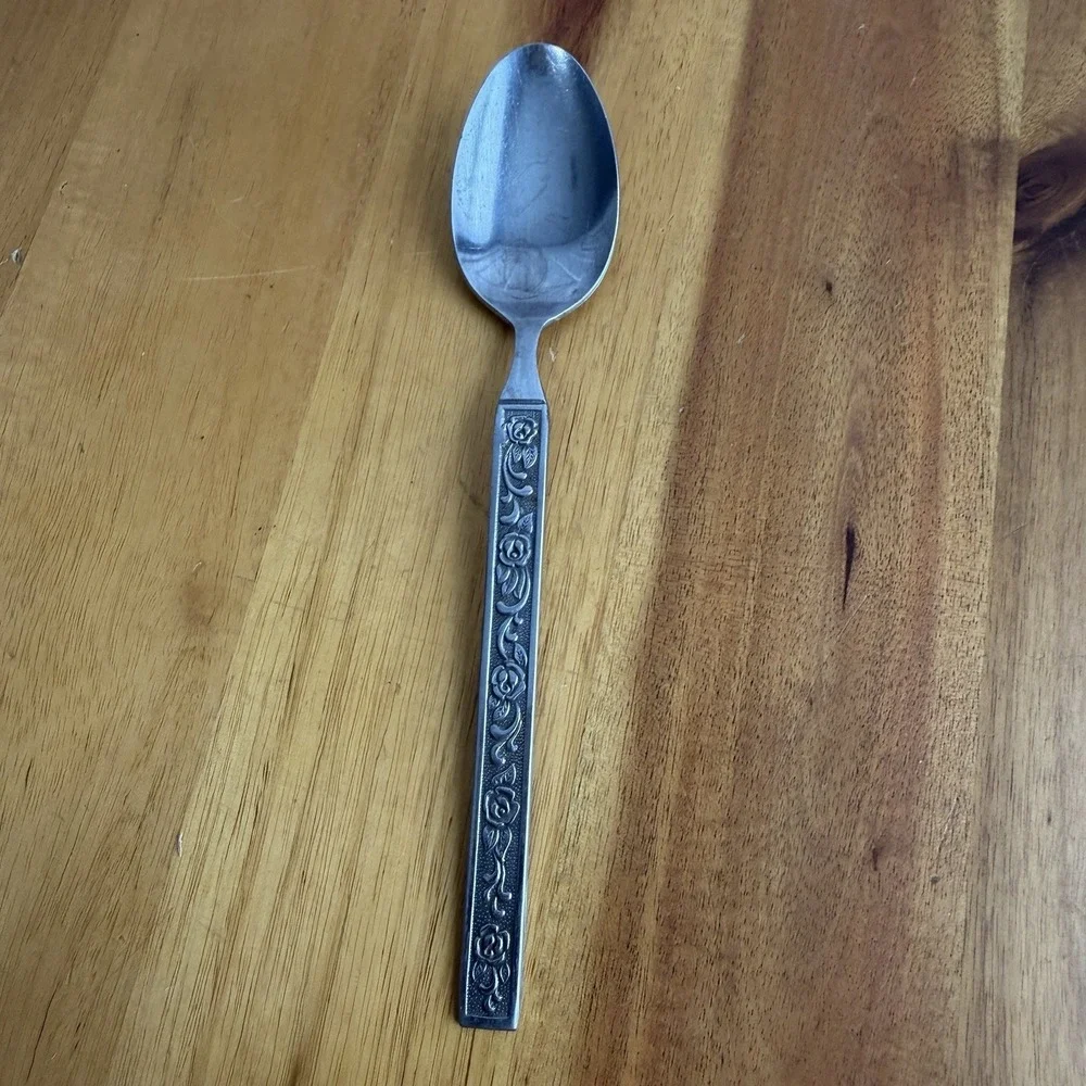 Korea National Stainless‎ Steel Castellano Floral Spoon Replacement Dining